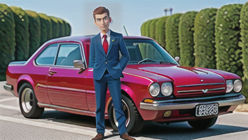 スリークォータービューで表現する車の魅力