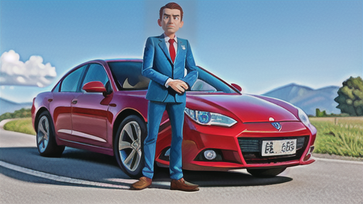 未来の車と車高センサー