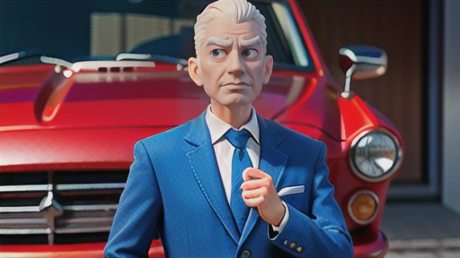 出荷部品の例 - フロントフェンダーとヘッドランプ