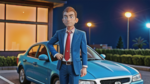 自動車における発光塗料の利用例