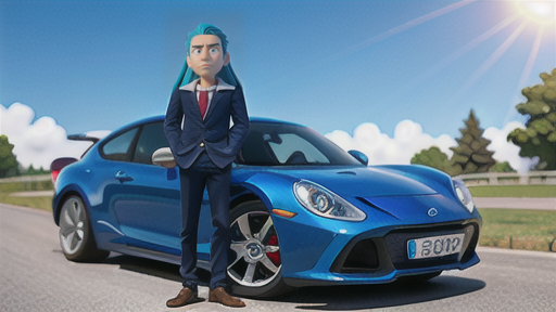 ２点透視遠近法で距離感を表現